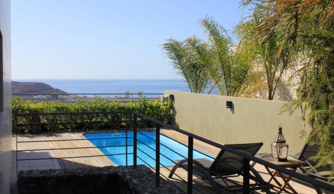 3 bedrooms villa with sea view private pool and wifi at Costa Adeje 2 km away from the beach