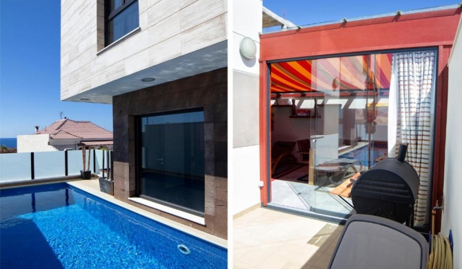 MODERNA CASA INDEPENDIENTE CON PISCINA, VISTA MAR Y TEIDE EN LA LISTADA