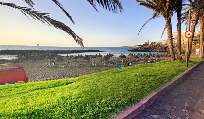 Beach and pool in Playa de las Americas