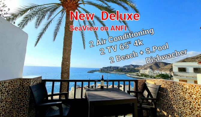 "DELUXE SEAVIEW on ANFI"- Patalavaca beach 2 AirCondition DishWasher