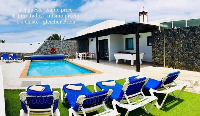 Villa Neptuno with private pool, sea view, Sat-tv & free Wifi